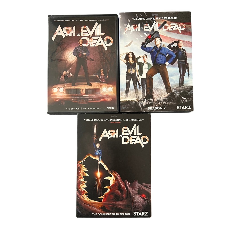 Ash vs Evil Dead The Complete Series DVD Lot Seasons 1 2 3 Bruce Campbell Starz